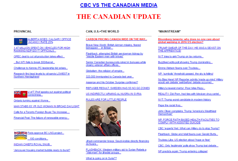 The Canadian Update Screenshot