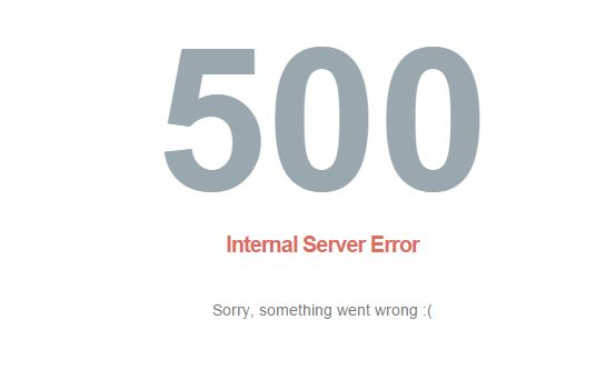 500 error