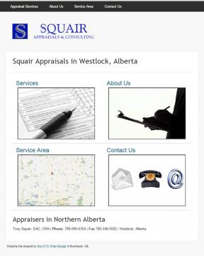 Appraisals website screenshot